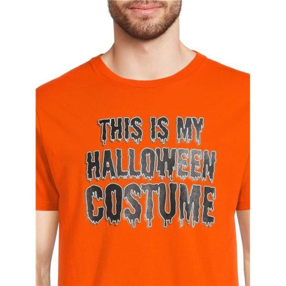 Men's Halloween Pumpkin Tee, Fall Short Sleeve T Shirt Sizes S-3XL Available NEW - Picture 6 of 6